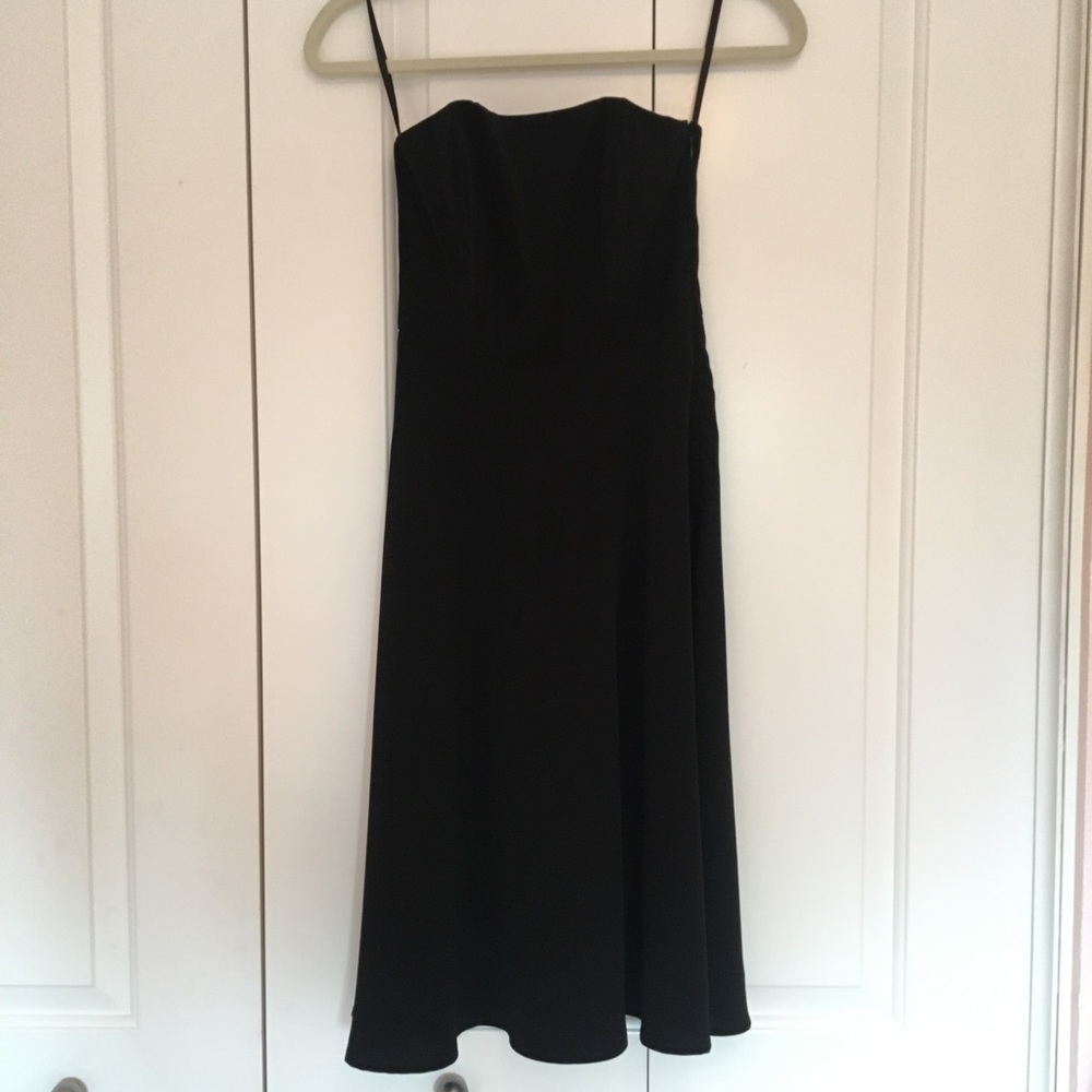 Banana Republic Strapless Black Dress
